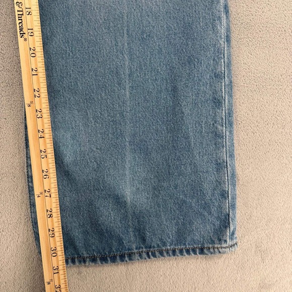 Levis Premium Ribcage Wide Leg Jeans Light Wash Blue Super High Rise 27x32 NEW - Picture 14 of 14
